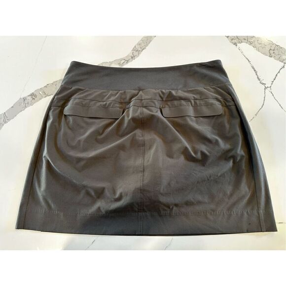 Athleta Soho Skort Graphite Gray Women’s Sz 12 - Picture 2 of 5